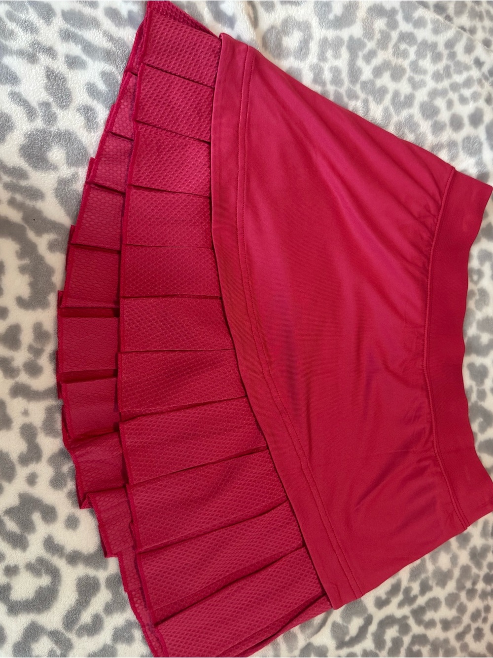 Tail Fuschia Pleated Tennis Skirt with Mesh Panels and Undershort.